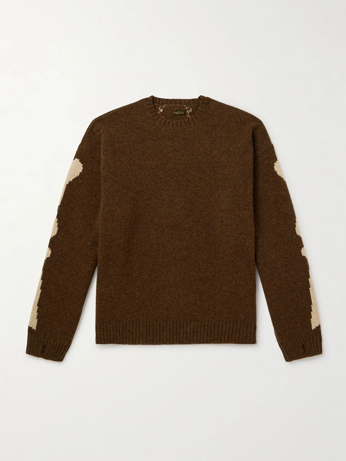 Oversized Intarsia Wool Sweater - 1