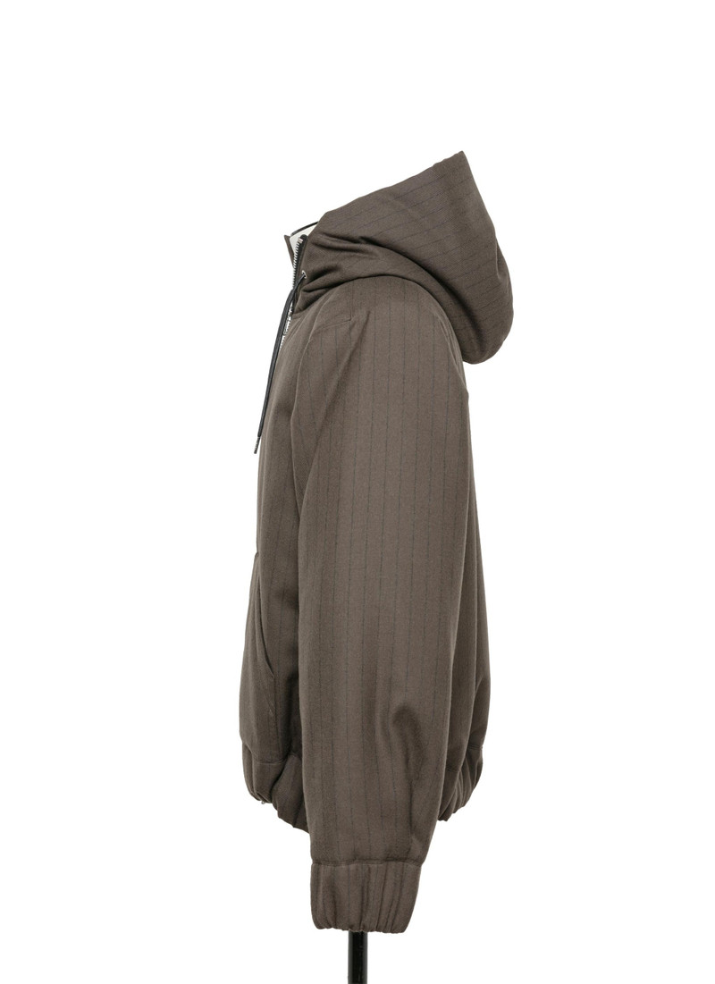 sacai Chalk Stripe Hoodie outlook