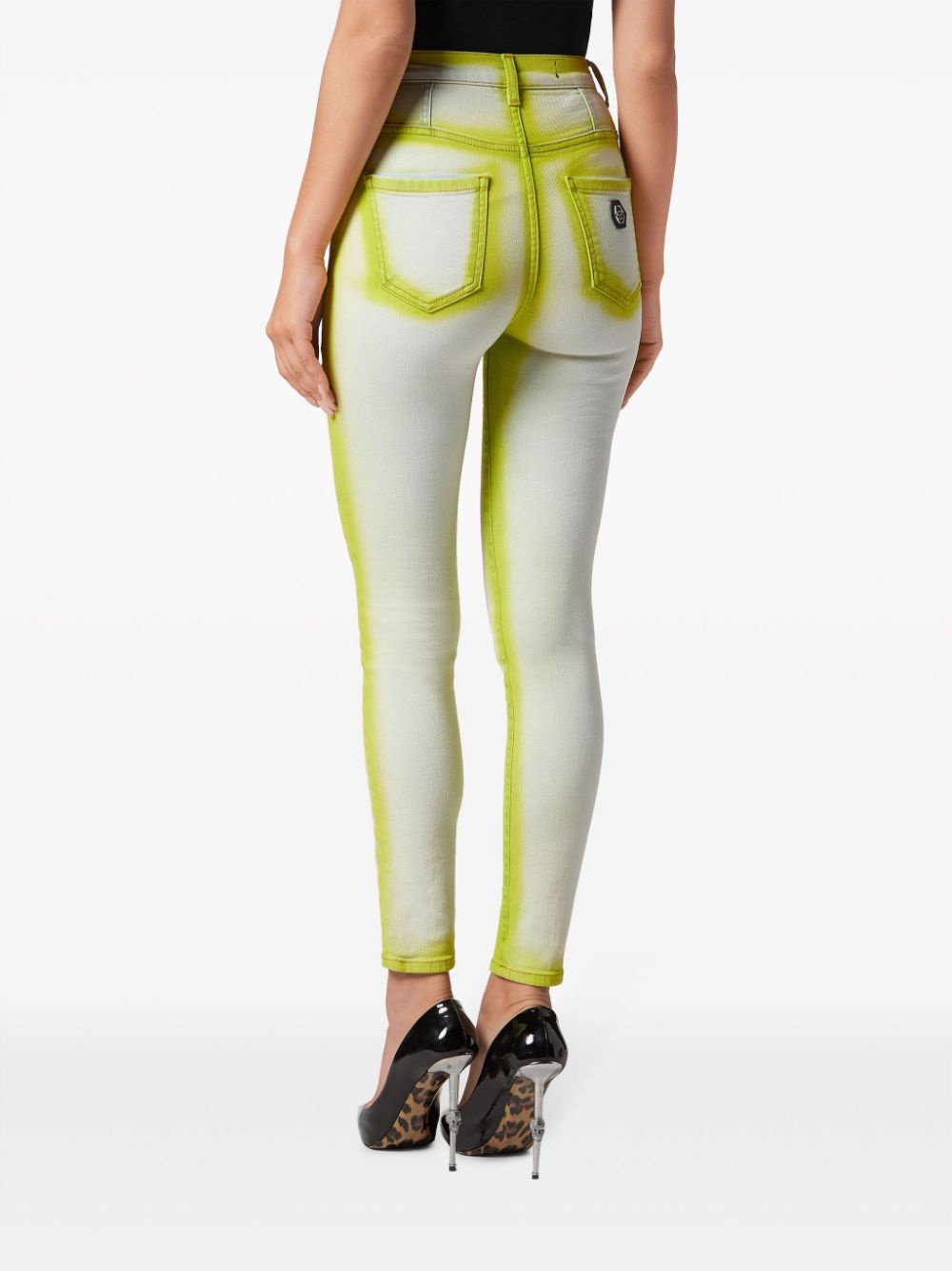 Super Fluo high-rise jeggings - 4