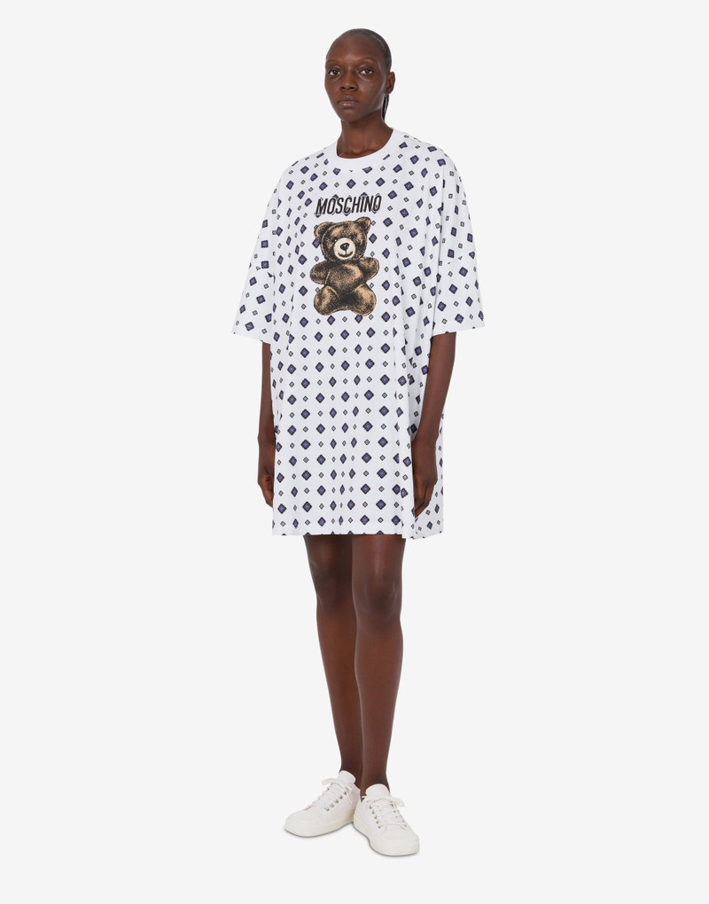 MOSCHINO TEDDY BEAR ORGANIC COTTON JERSEY DRESS 1