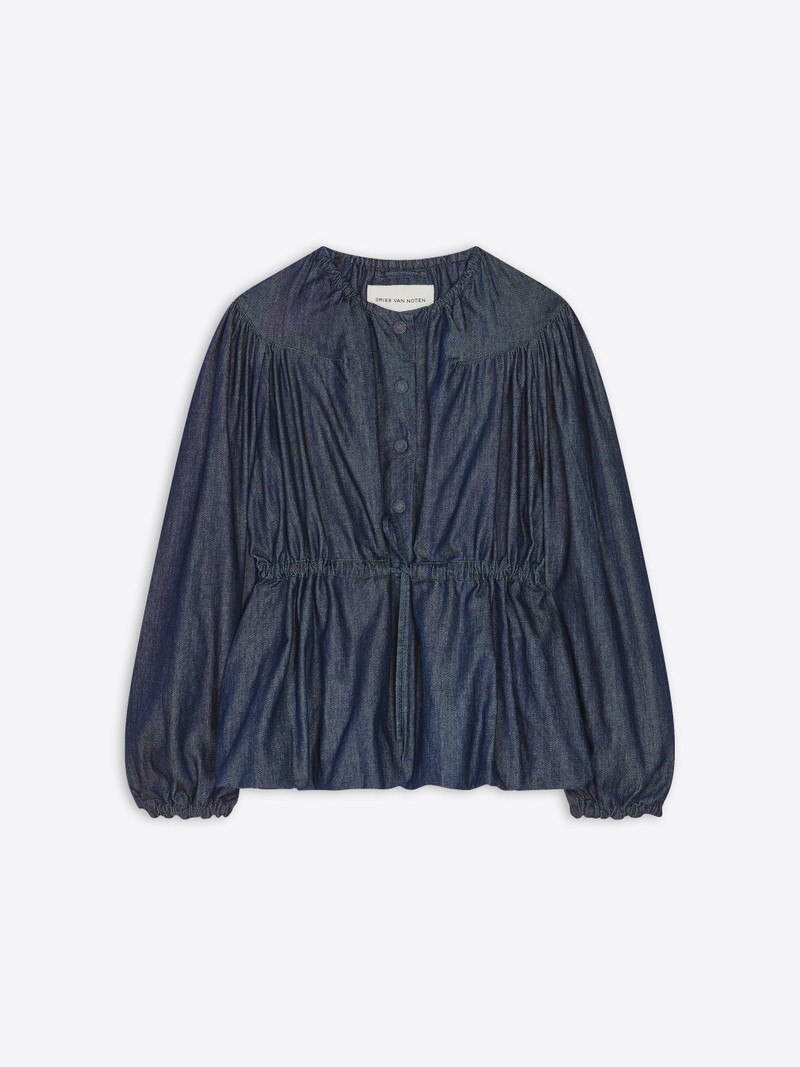DENIM DRAWSTRING JACKET - 1