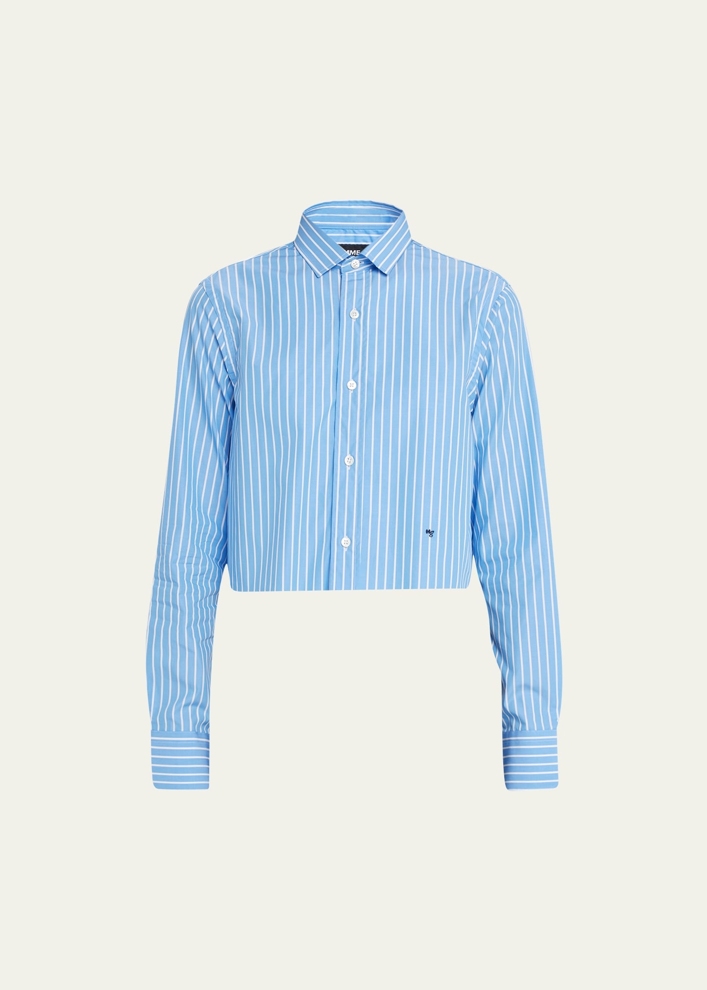 Stripe Cropped Shirt - 1