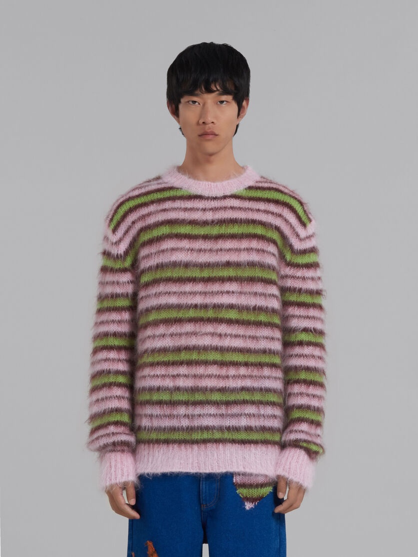 Marni Pink Striped Sweater