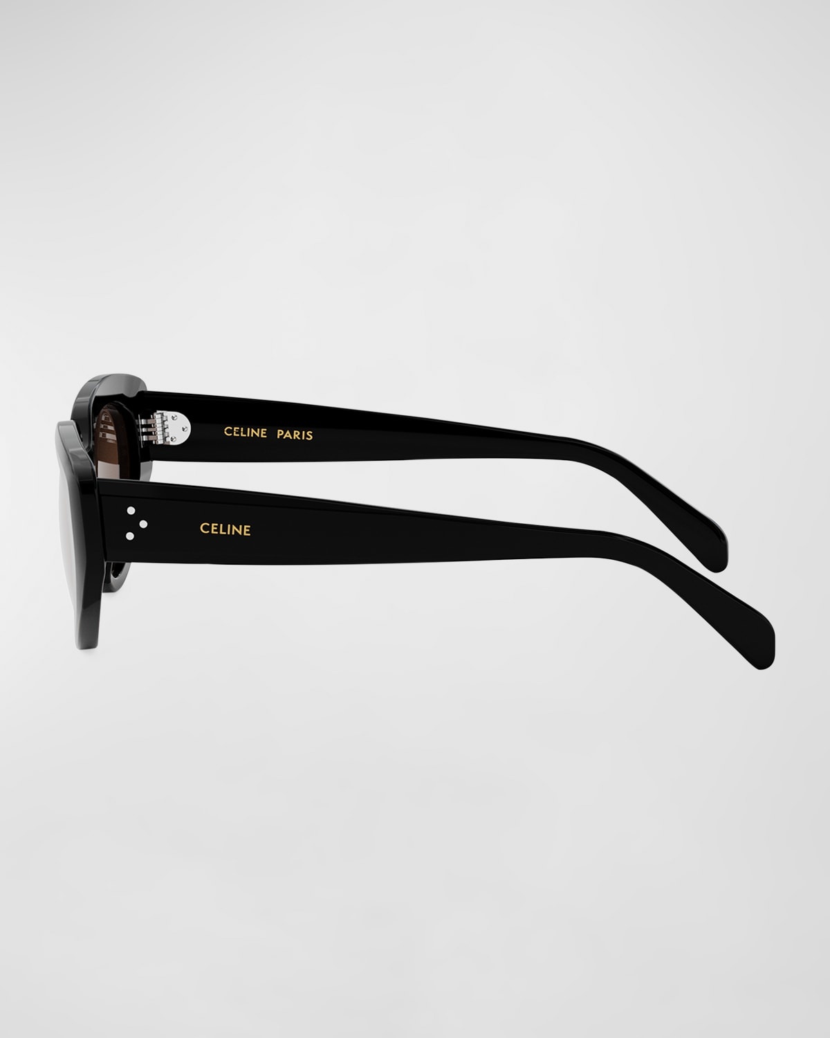 Bold 3 Dots Acetate Cat-Eye Sunglasses - 4