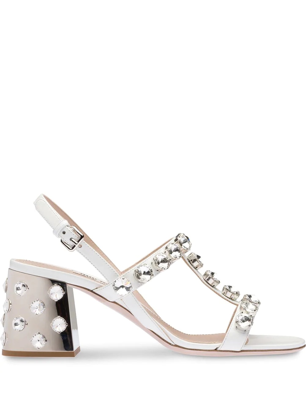 crystal-embellished sandals - 1