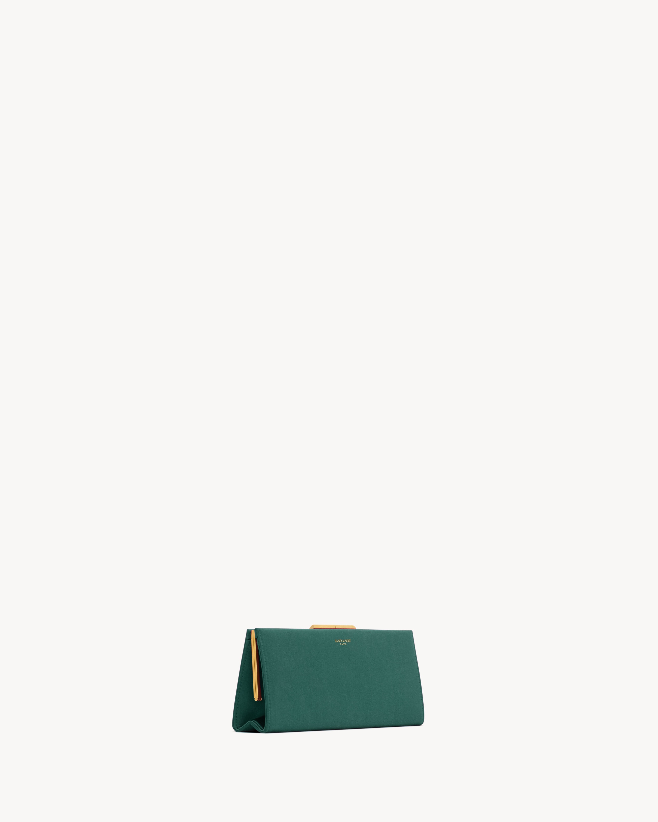 MIDNIGHT SMALL CLUTCH IN SATIN - 5