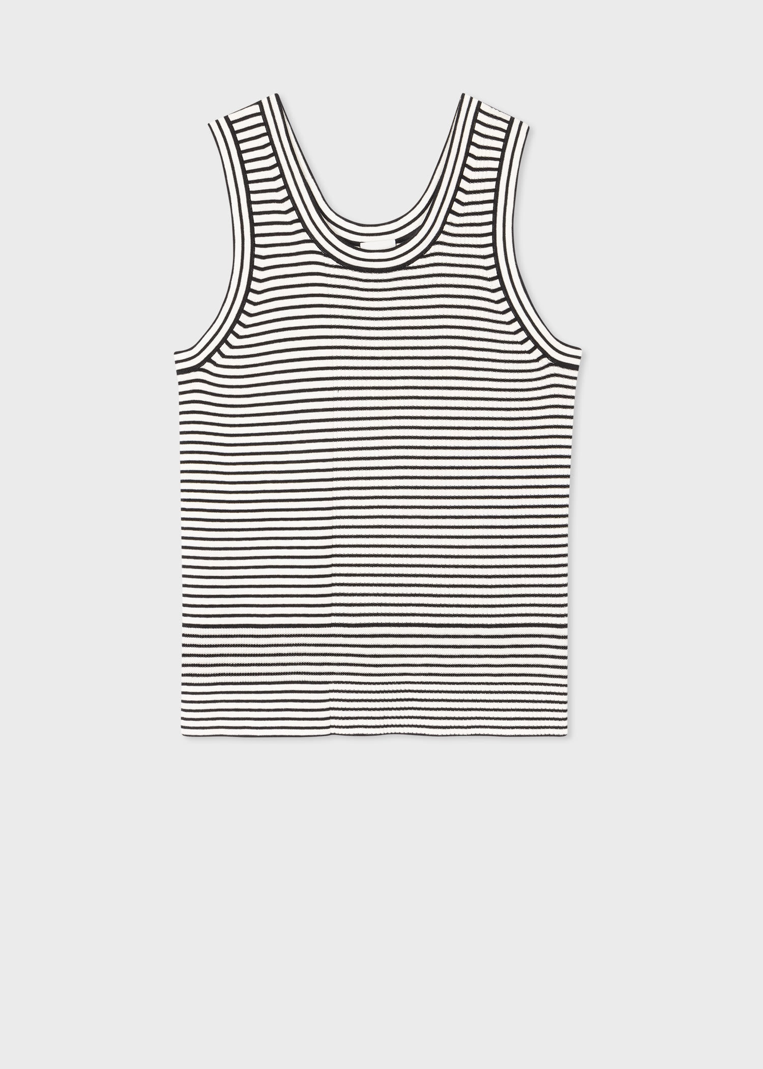 Stripe Knitted Vest - 1