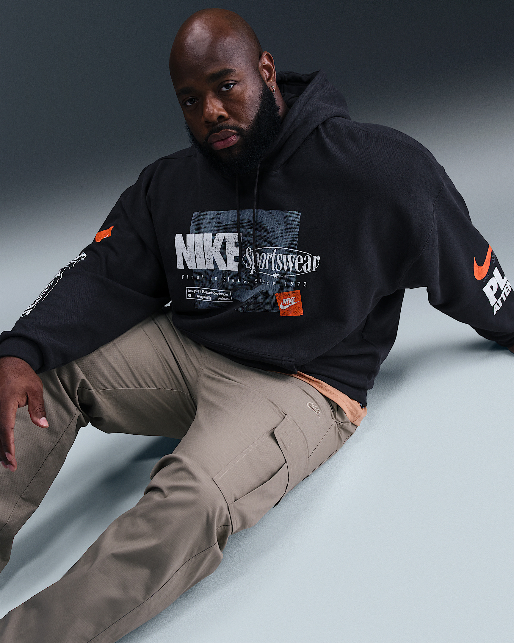 Nike Club Men's Oversized French Terry Pullover Hoodie - 8
