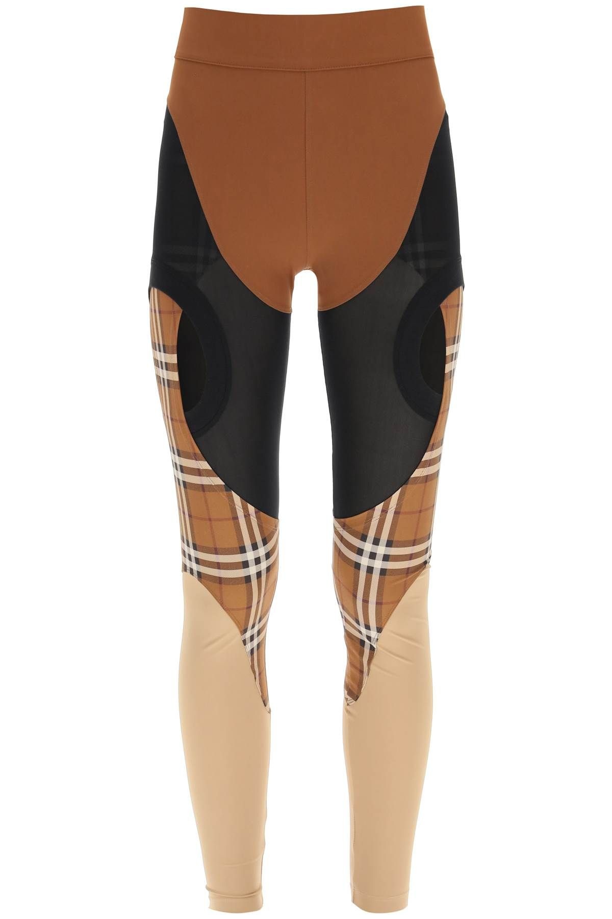 SPORTY PANEL LEGGINGS WITH CUT-OUT - 1