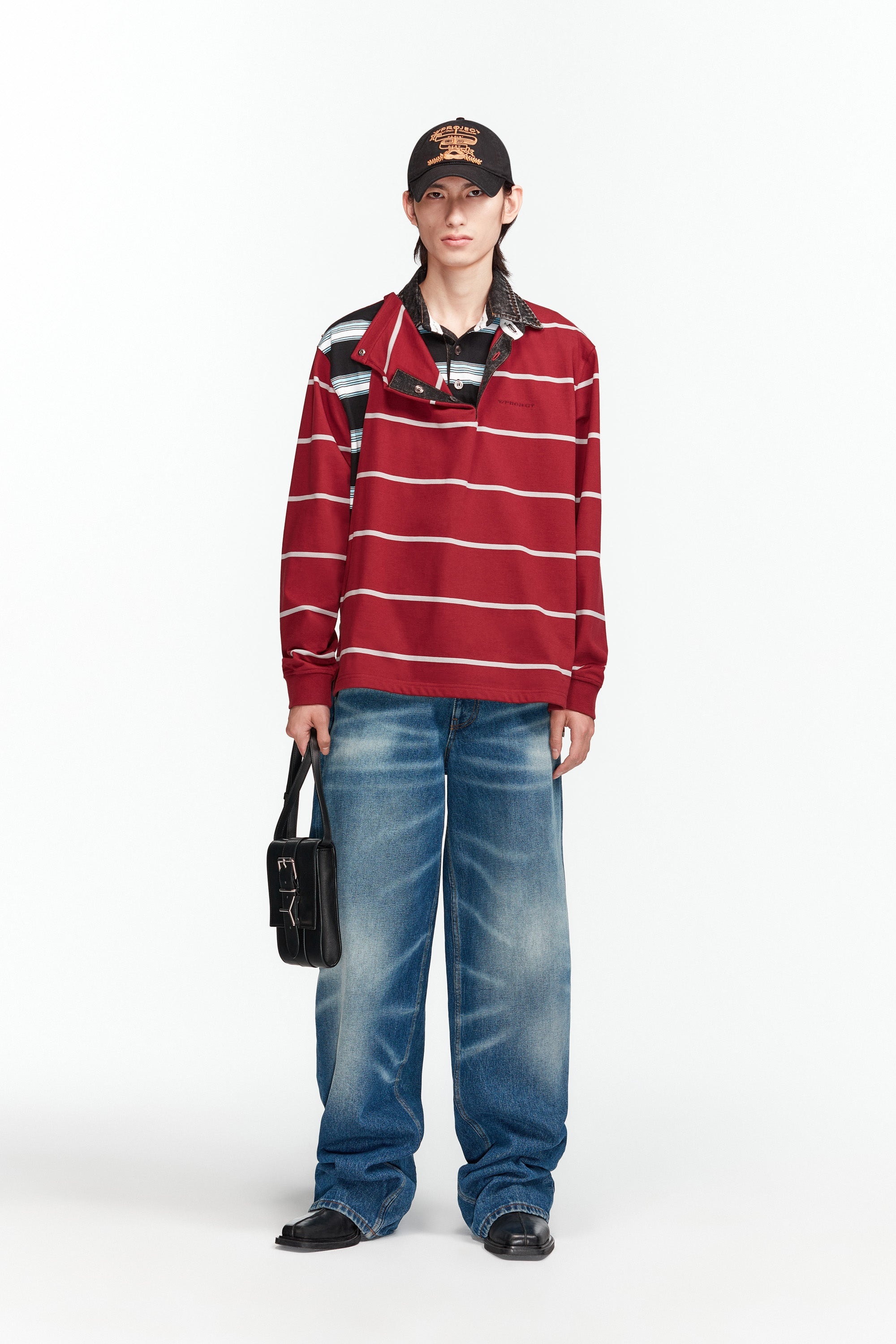 Double Collar Snap Off Rugby Polo - 2