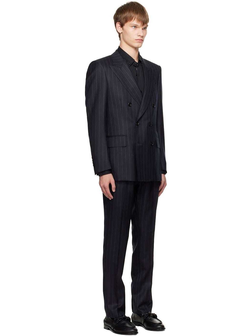 Gray Chalk Stripe Dyllan Suit - 2