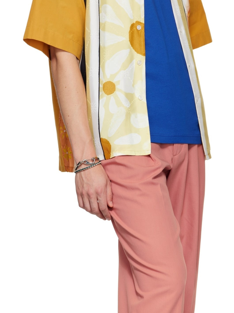 White & Green Double Wrap Braided Bracelet 6