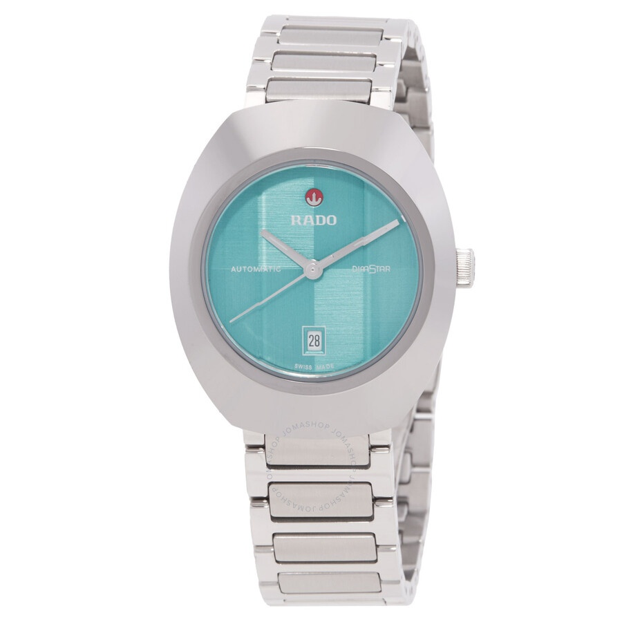 Rado - Rado DiaStar Original Automatic Turquoise Dial Ladies Watch R12170323 - 1