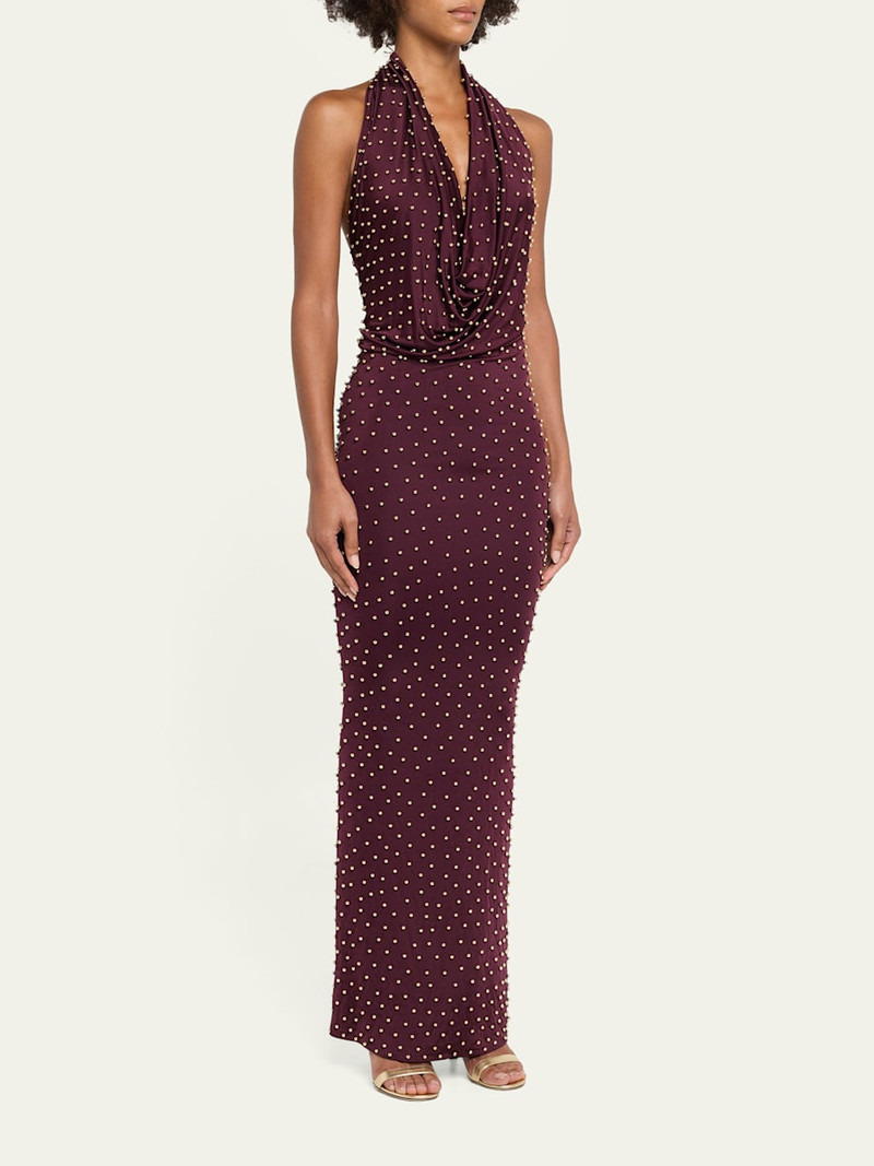 Agel Embellished Jersey Maxi Dress 4