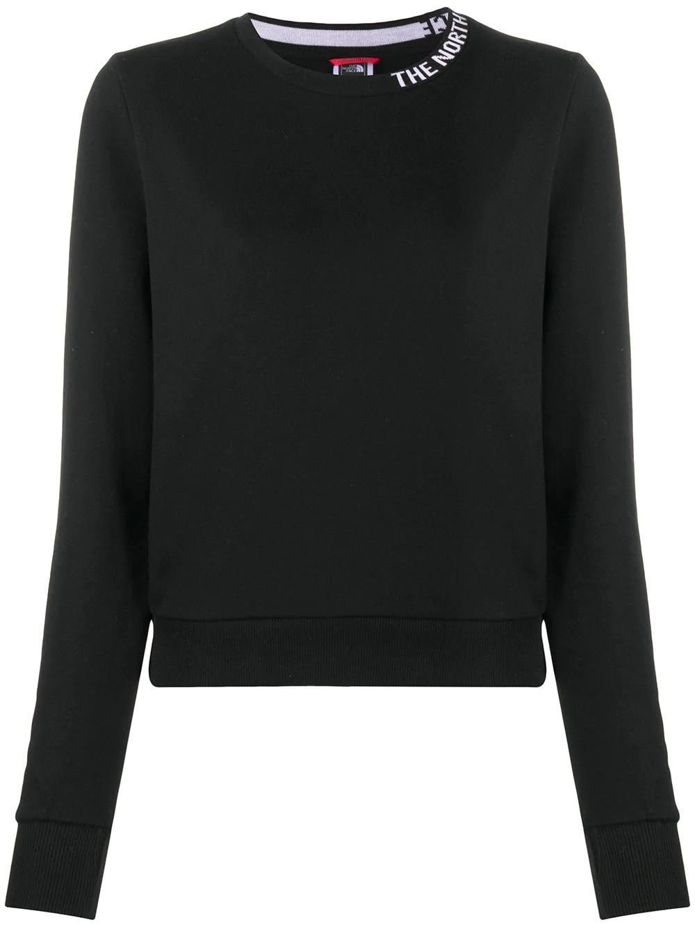 neck-logo long sleeved top - 1