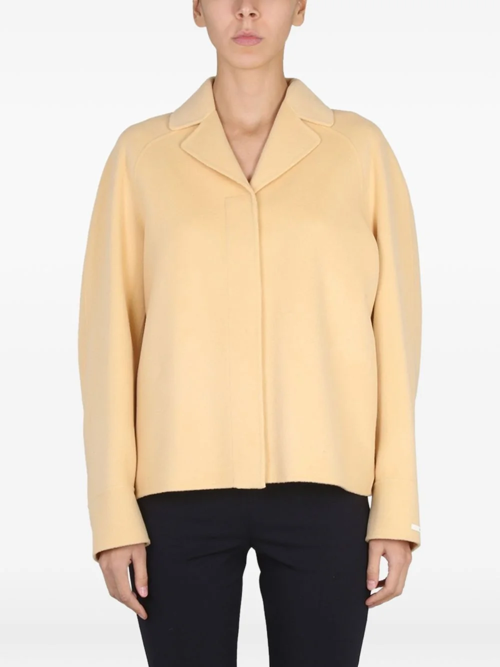 single-breasted short coat - 1