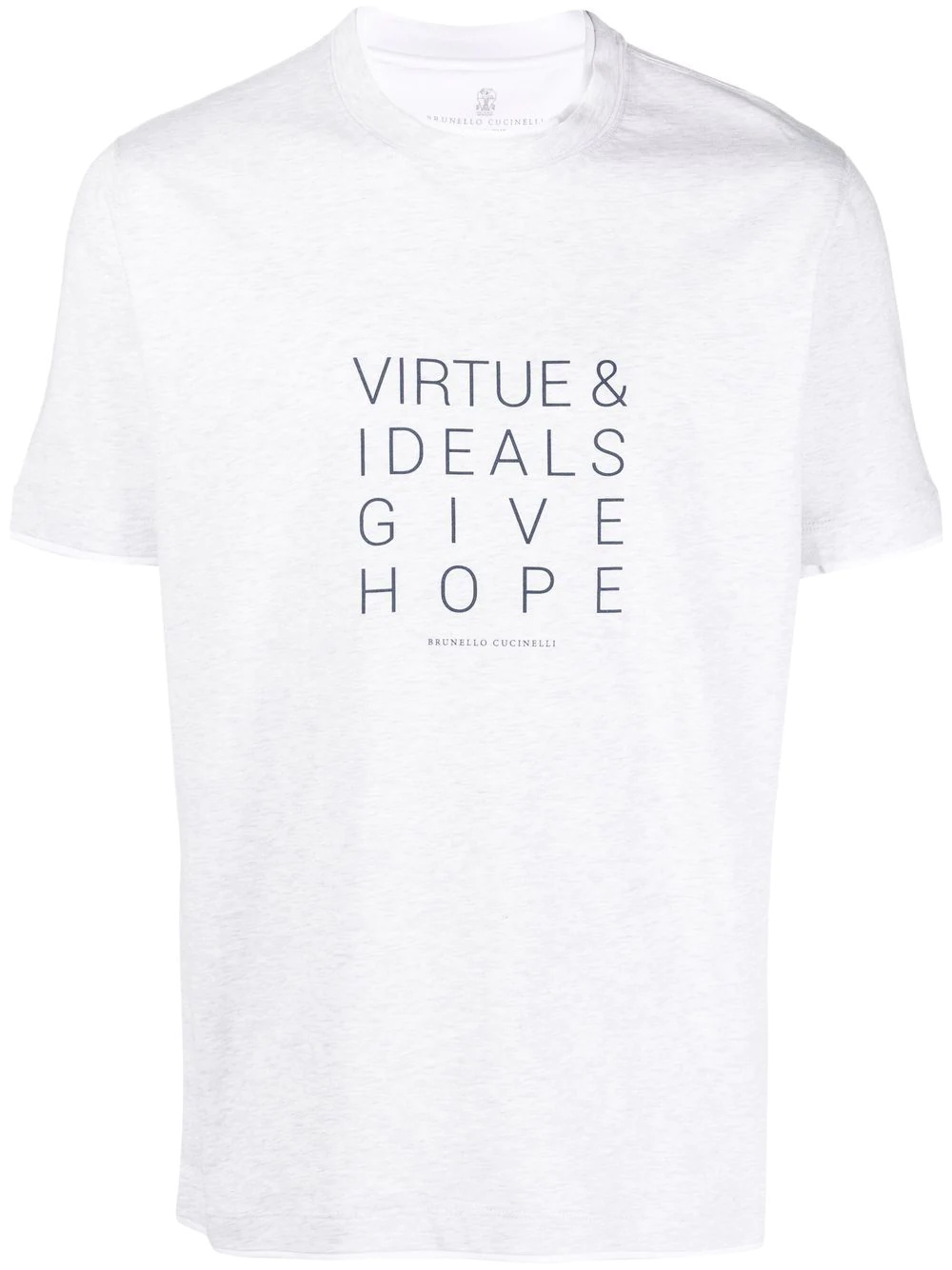 slogan-print short-sleeved T-shirt - 1