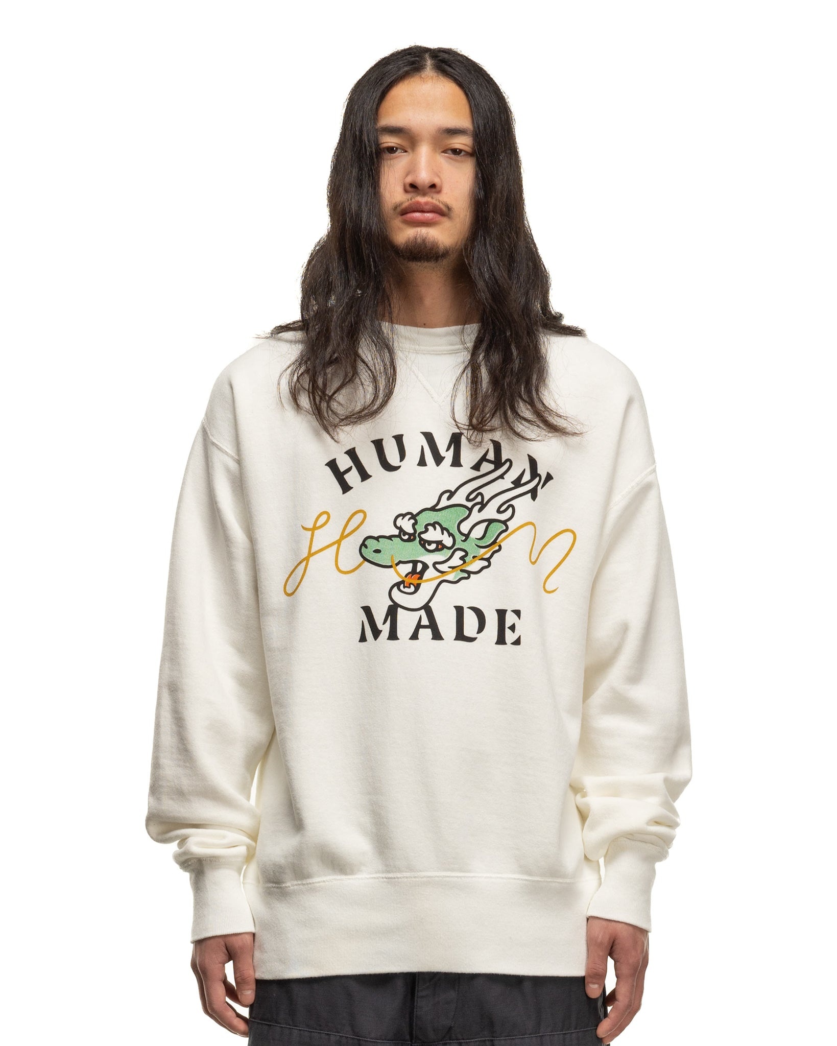 Dragon Sweatshirt #1 White - 4