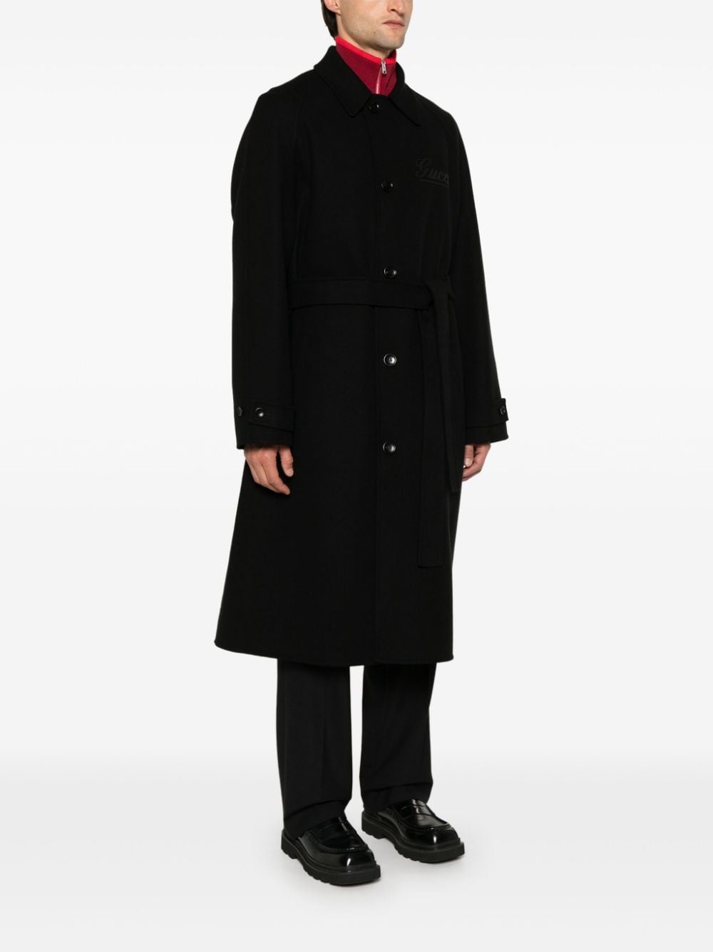 logo-patch coat - 3