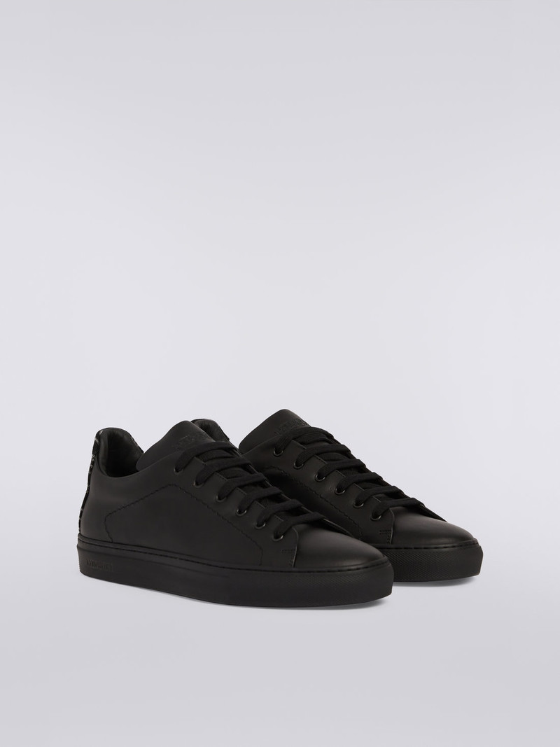 Missoni Leather trainers with slub insert outlook