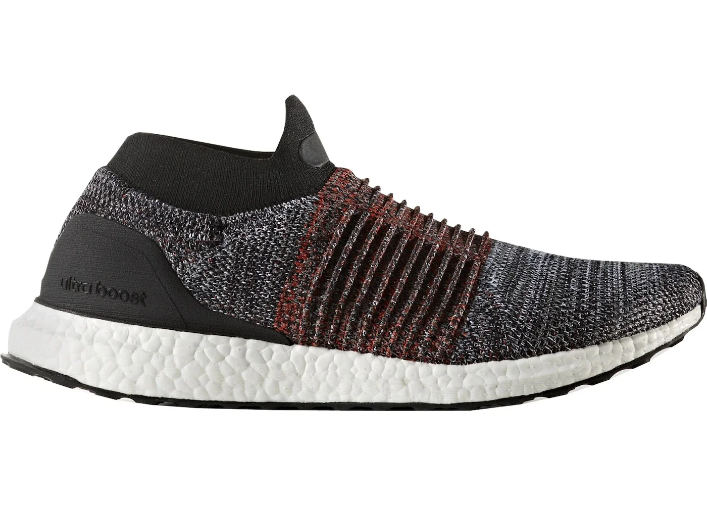 adidas Ultra Boost Laceless Mid Black White Orange - 1