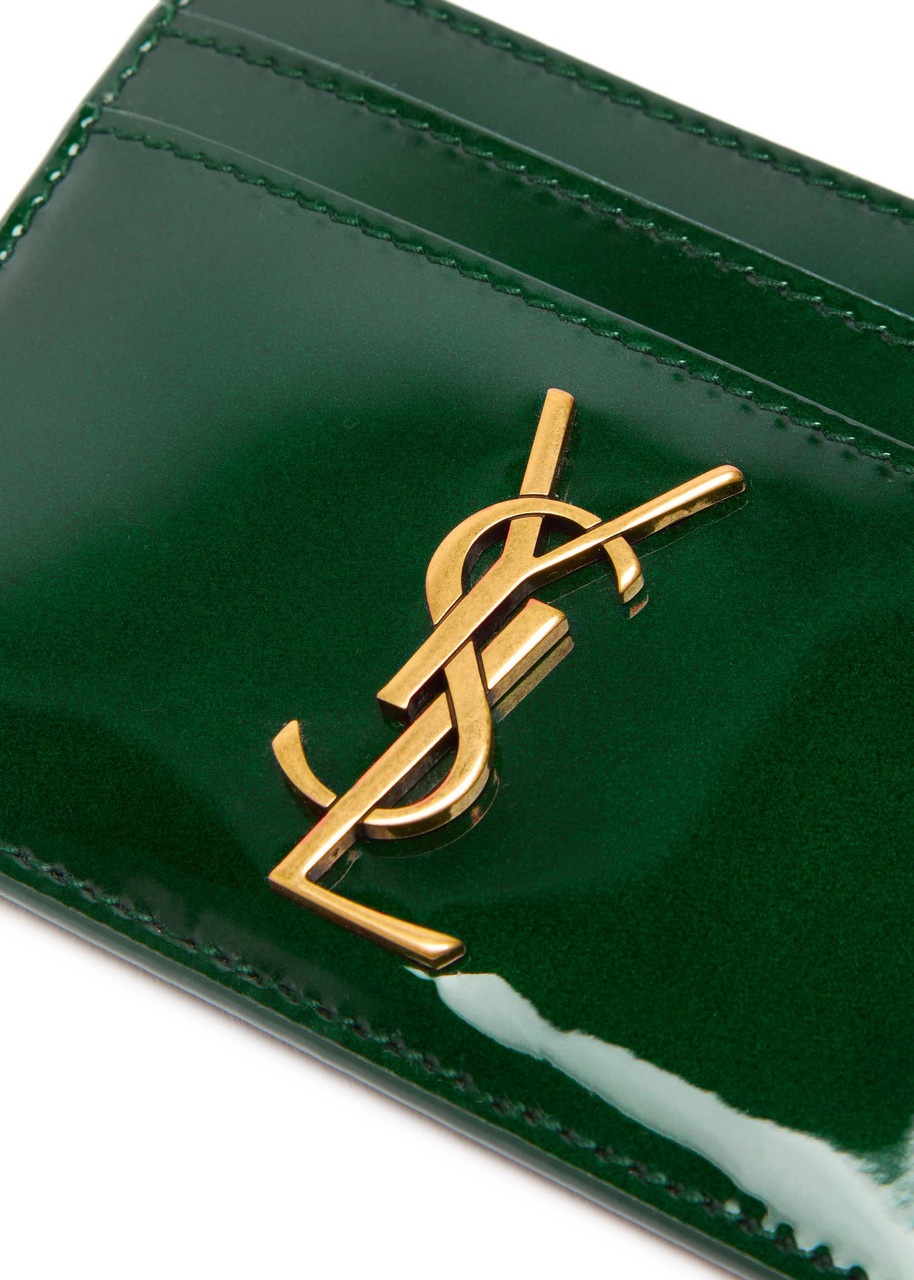 Saint Laurent Logo Patent Leather Card Holder - 3