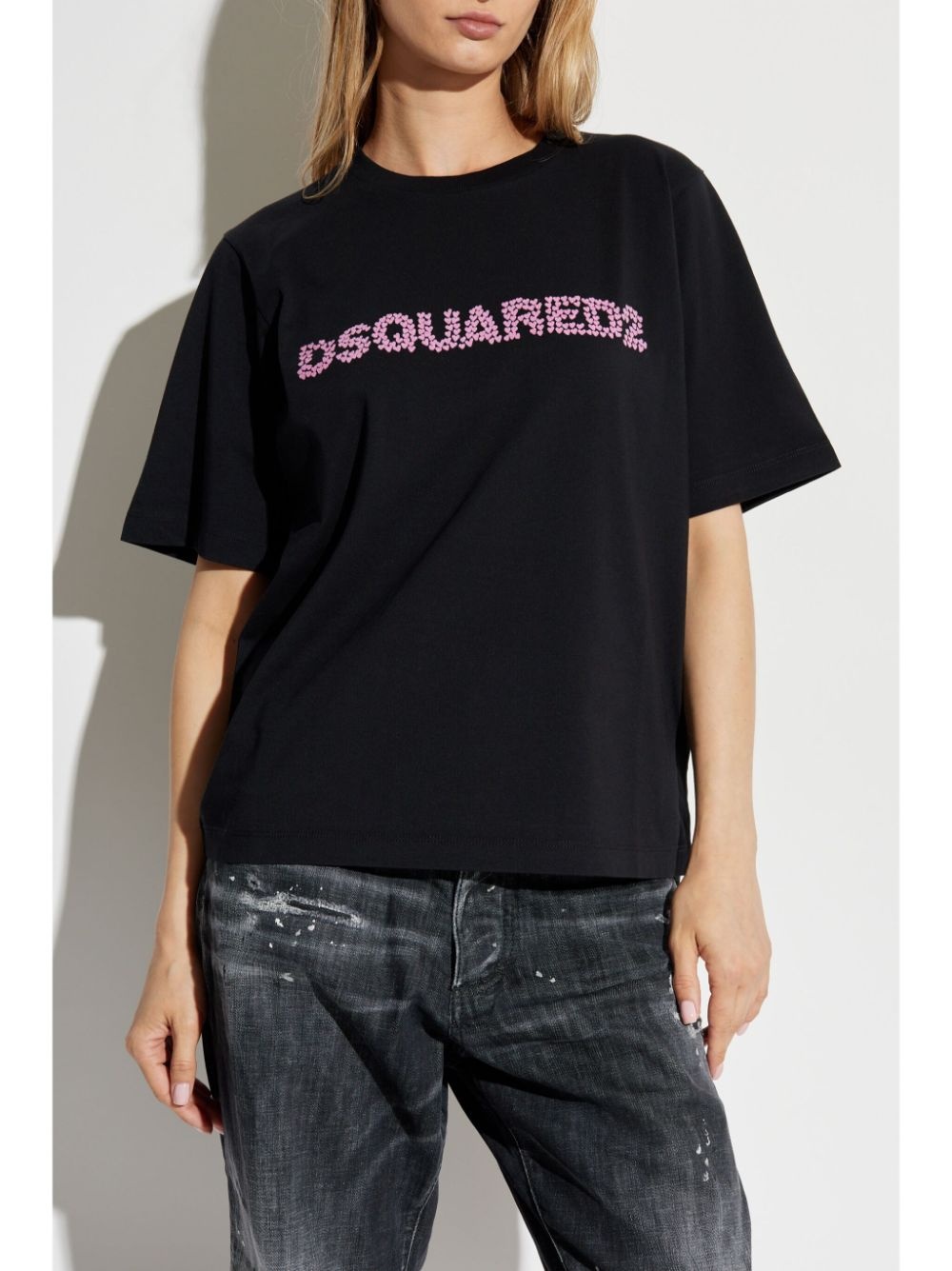 embroidered-logo t-shirt - 3
