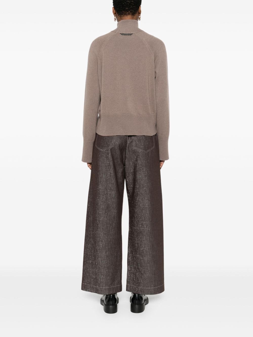 Brunello Cucinelli Women Wool Turtle-Neck Sweater - 5