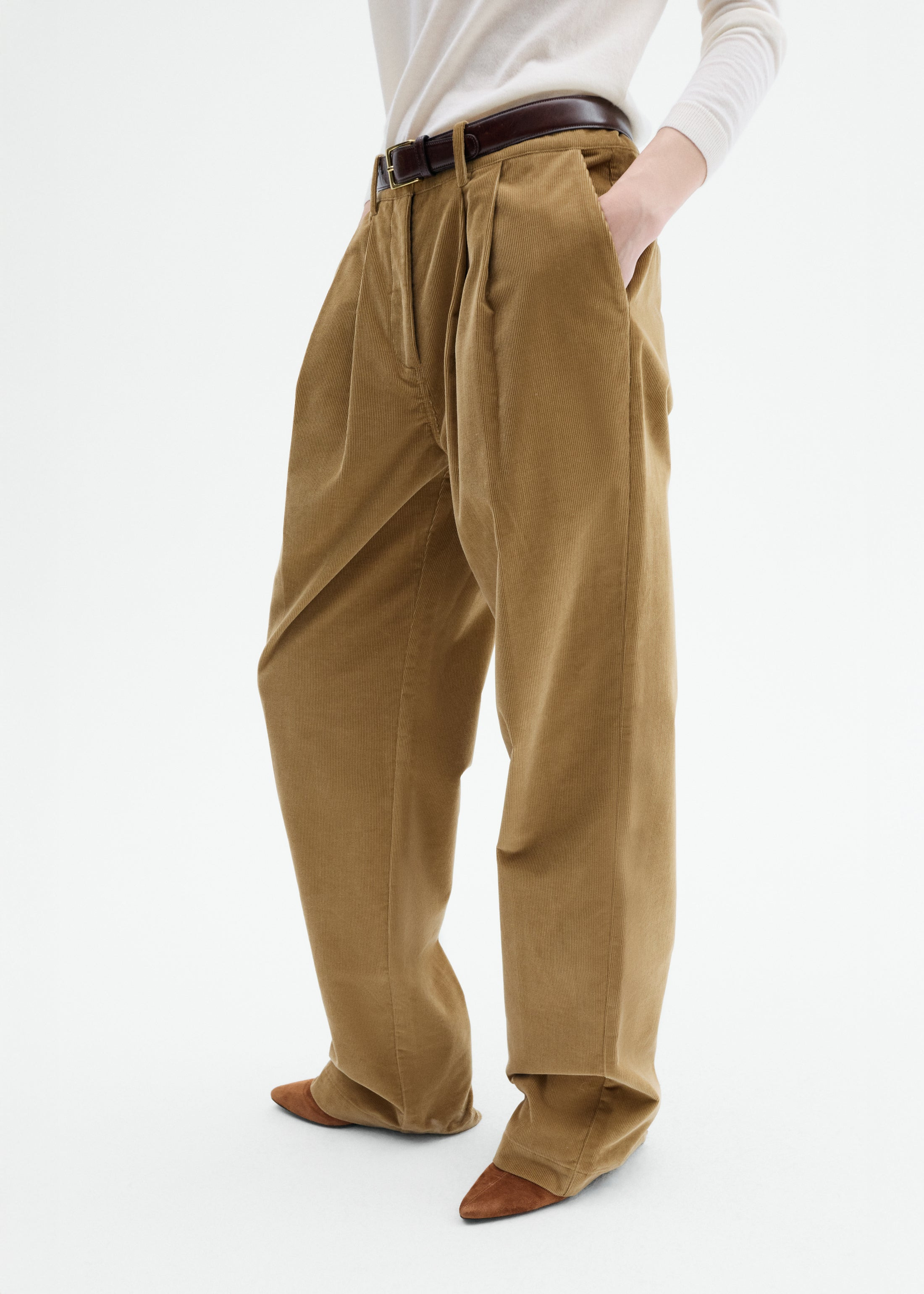 Corduroy Wide Leg Pant - 2