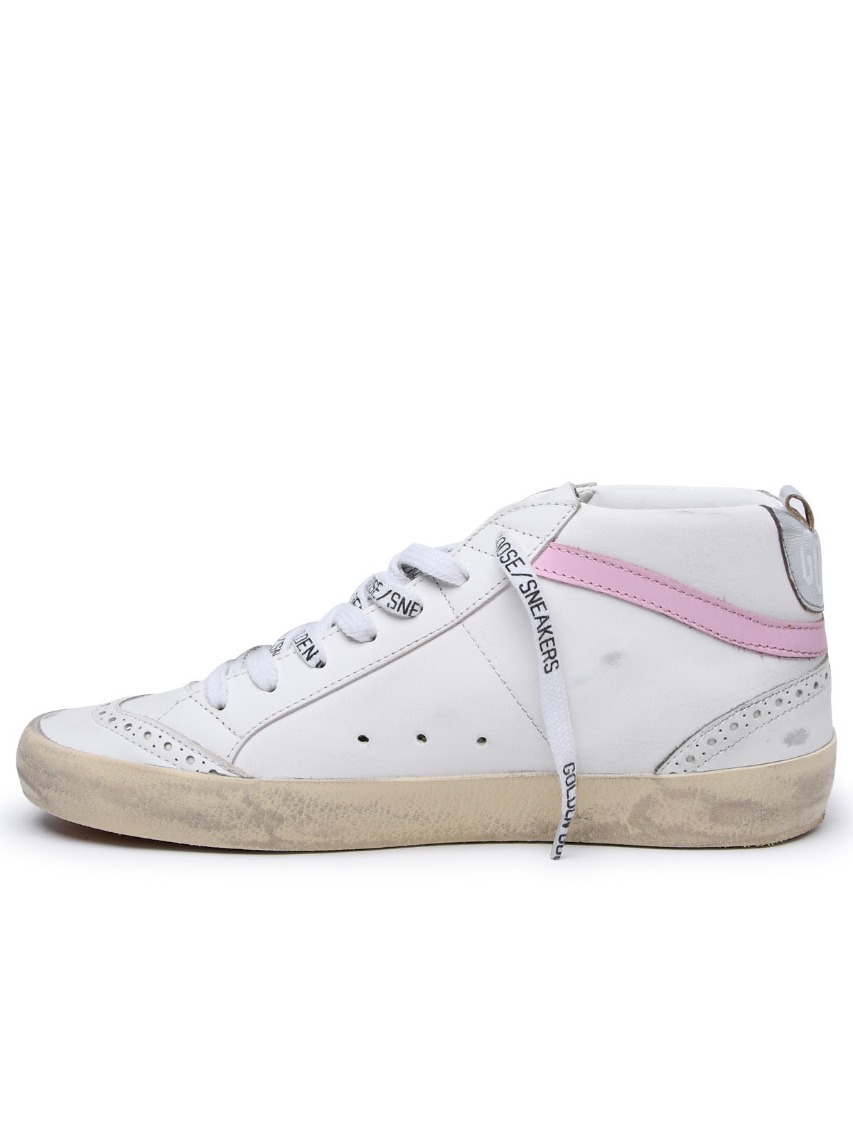 Golden Goose Woman Golden Goose 'Mid Star' White Leather Sneakers - 3