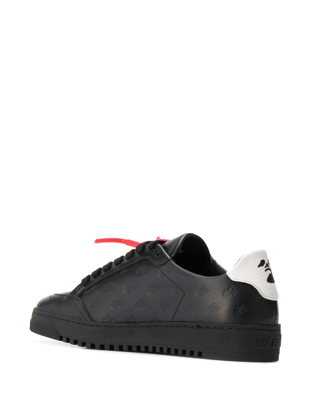 debossed-logo low-top sneakers - 3