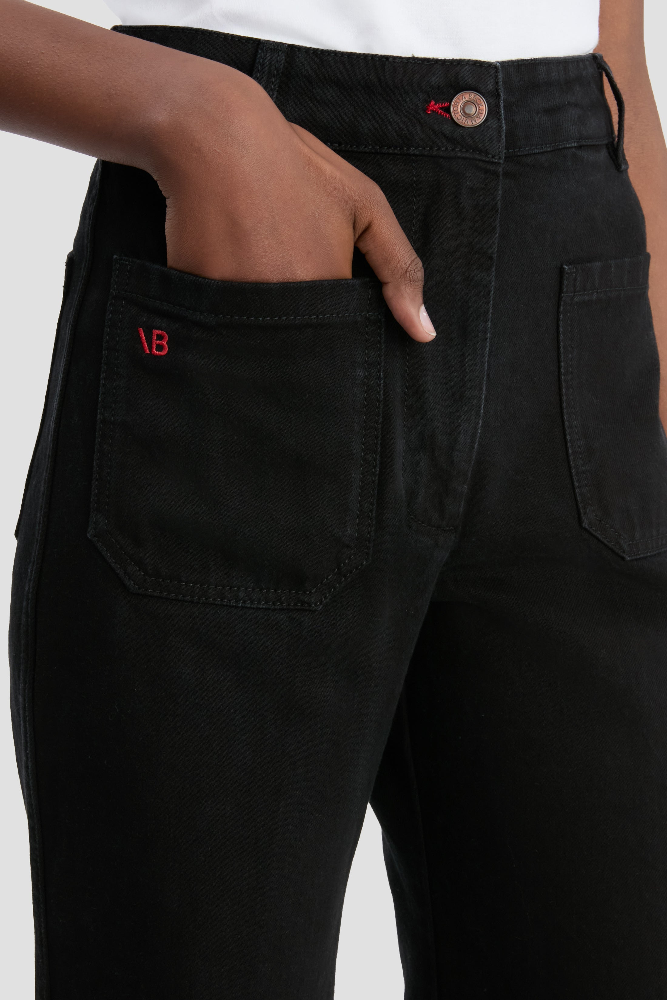 Alina High Waisted Jean In Washed Black - 4