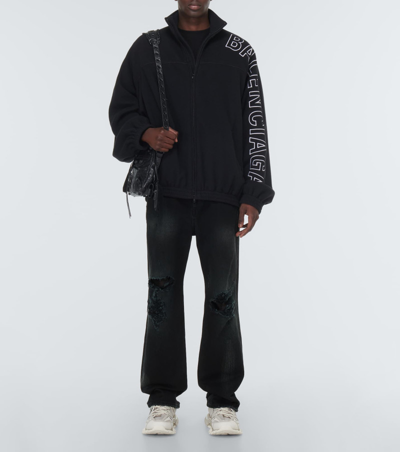 BALENCIAGA Distressed straight jeans outlook