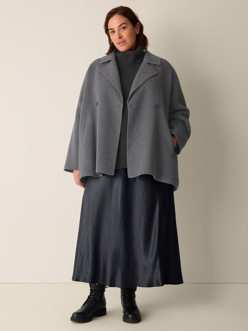 Doubleface Wool Cloud Short Coat 6