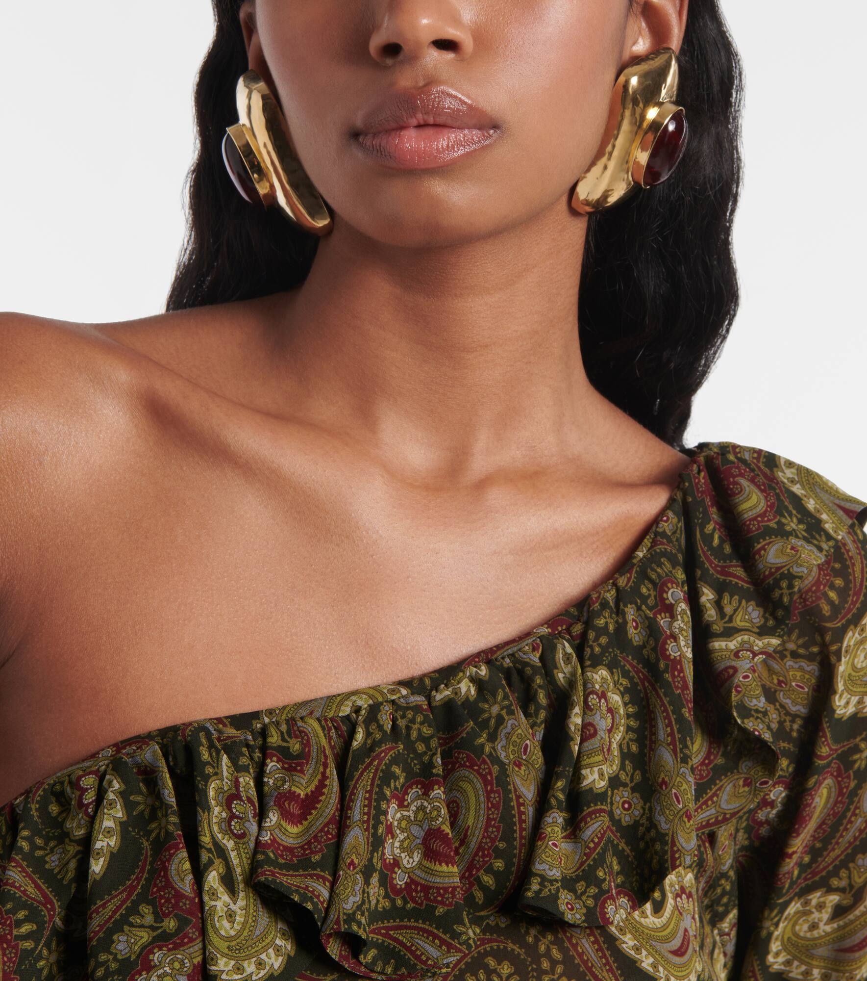 Embellished clip-on earrings - 9