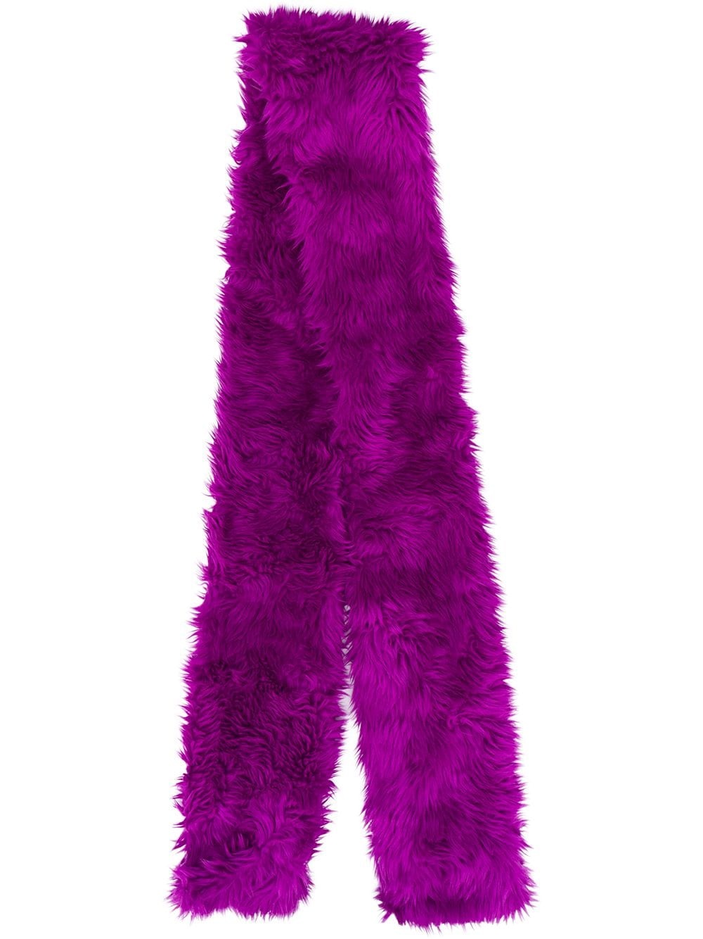 furry long scarf - 1