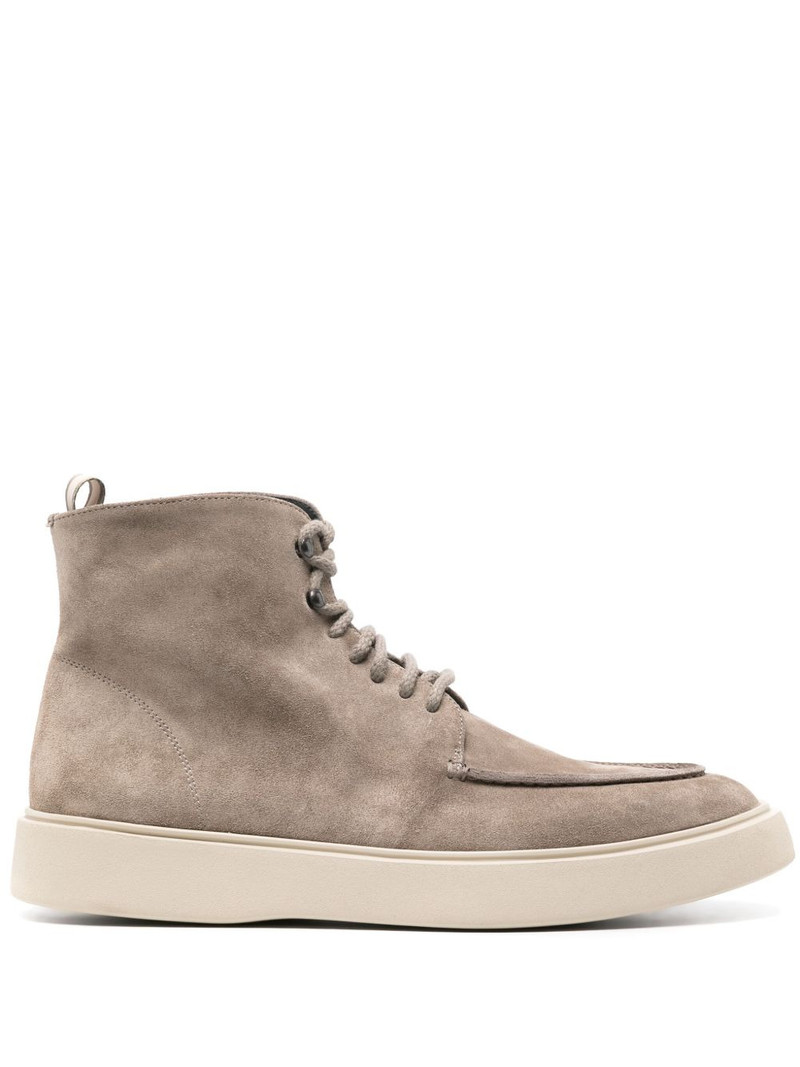 Frame 004 high-top suede sneakers 1