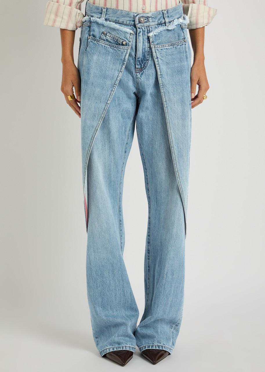 Bettter Wrap Panelled Straight-leg Jeans - 2