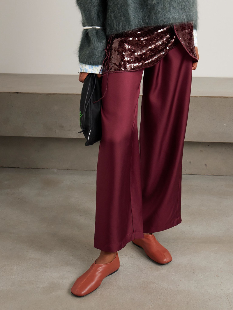 Dries Van Noten Leather flats Brick outlook