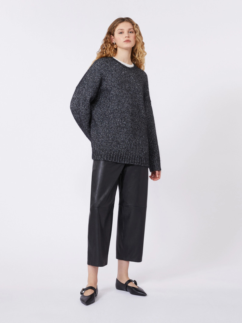 WEEKEND Max Mara Oversized mohair and lurex sweater - DARK GREY outlook