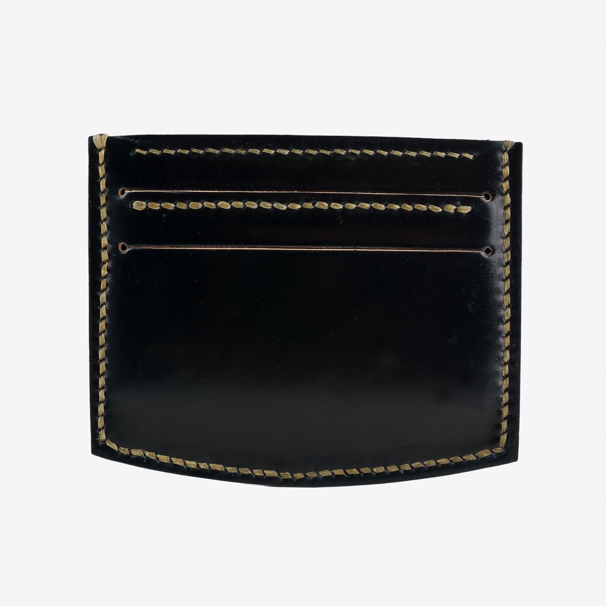 SSxOGL-CCH-BLK OGL x SS Cordovan Card Holder - Black - 3