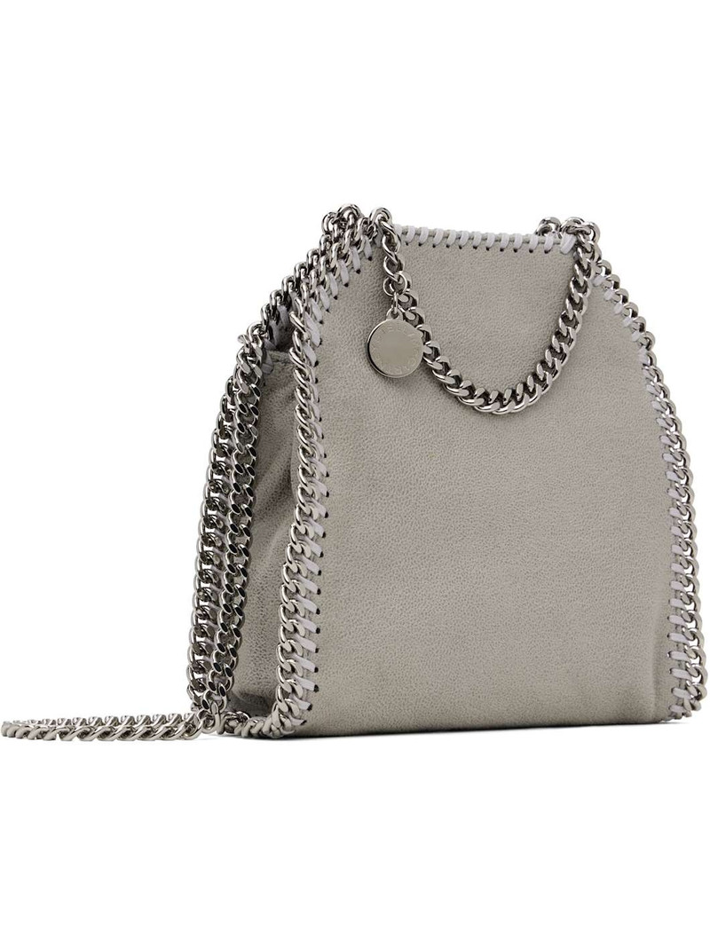 Stella McCartney Gray Falabella Tiny Tote Bag outlook
