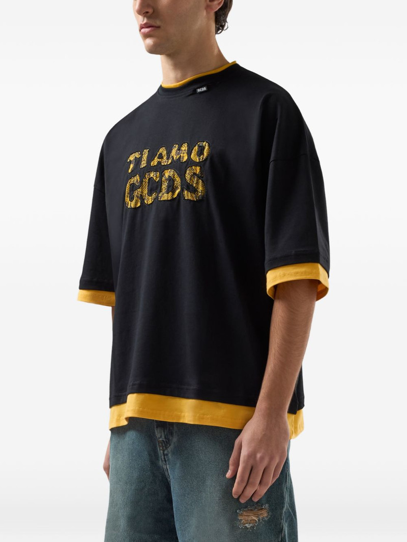 short-sleeve logo-lettering T-shirt 4