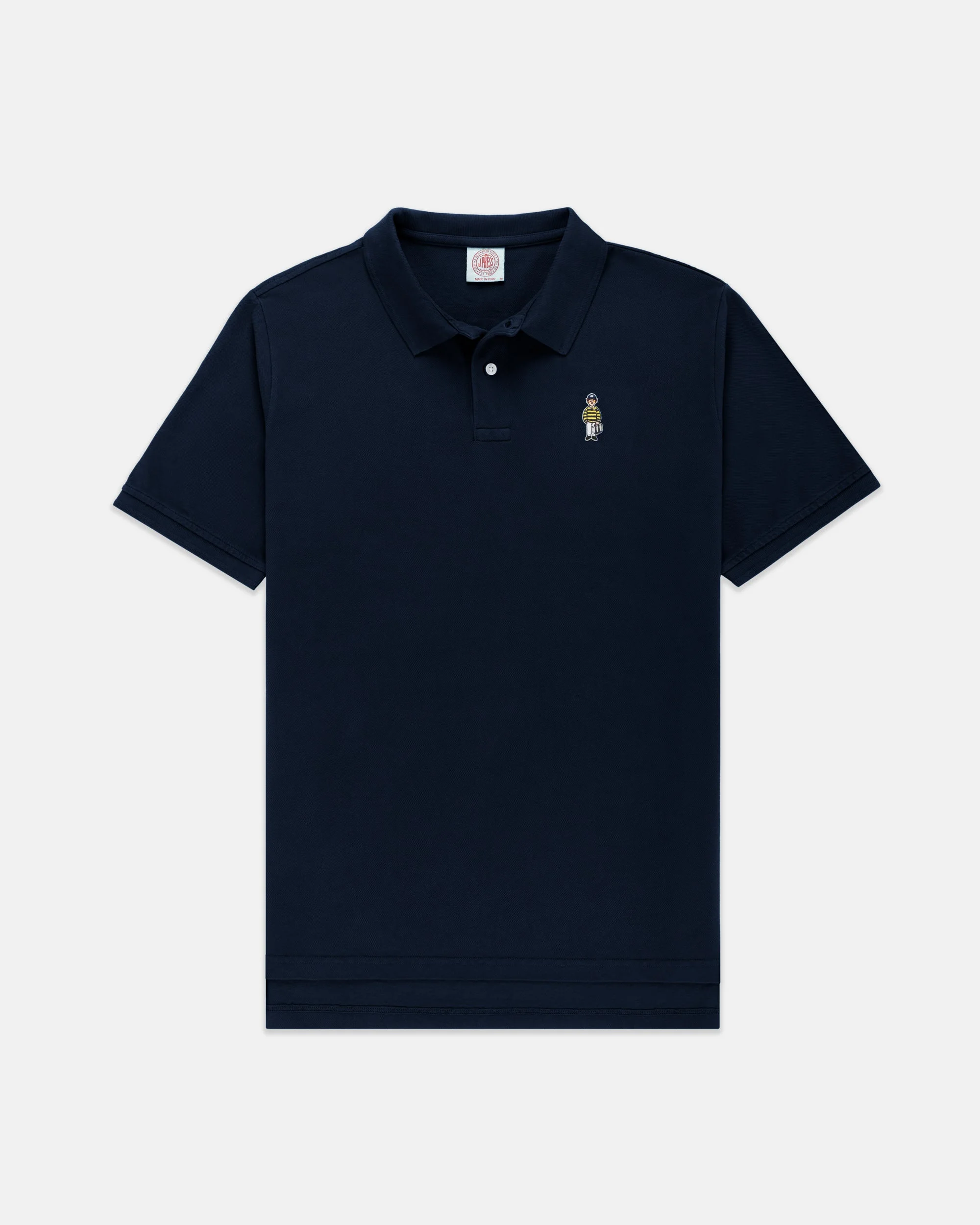 NAVY IVY GUY COTTON PIQUE POLO - 1