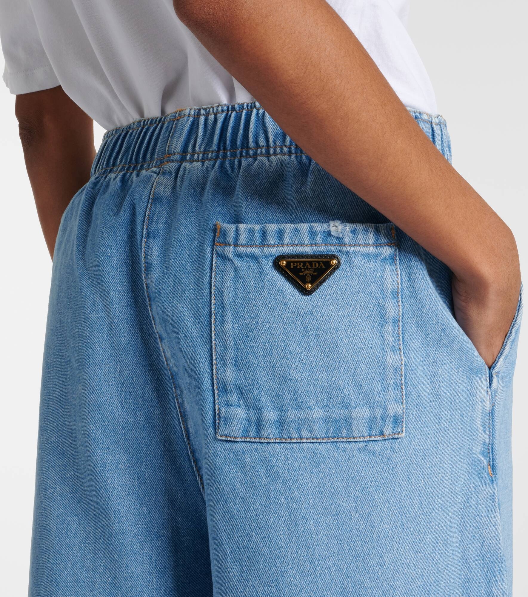 Logo wide-leg jeans - 6