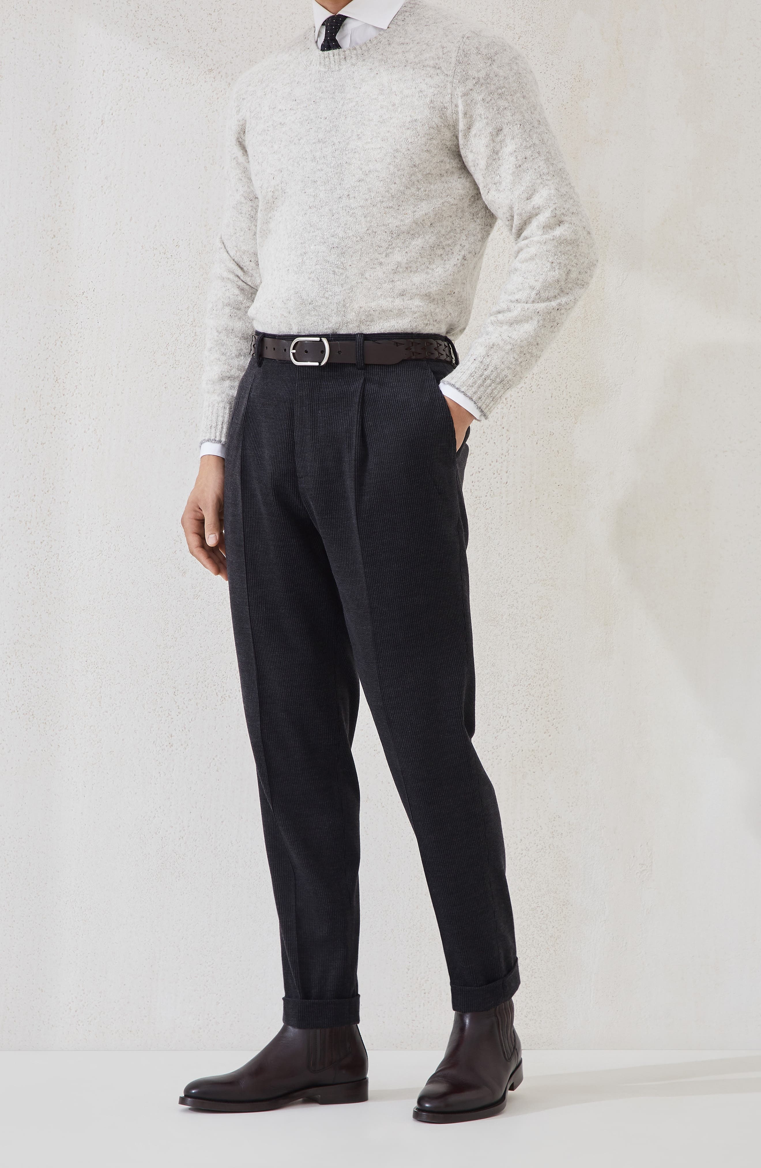 Brunello Cucinelli Corduroy trousers in Charcoal at Nordstrom - 2