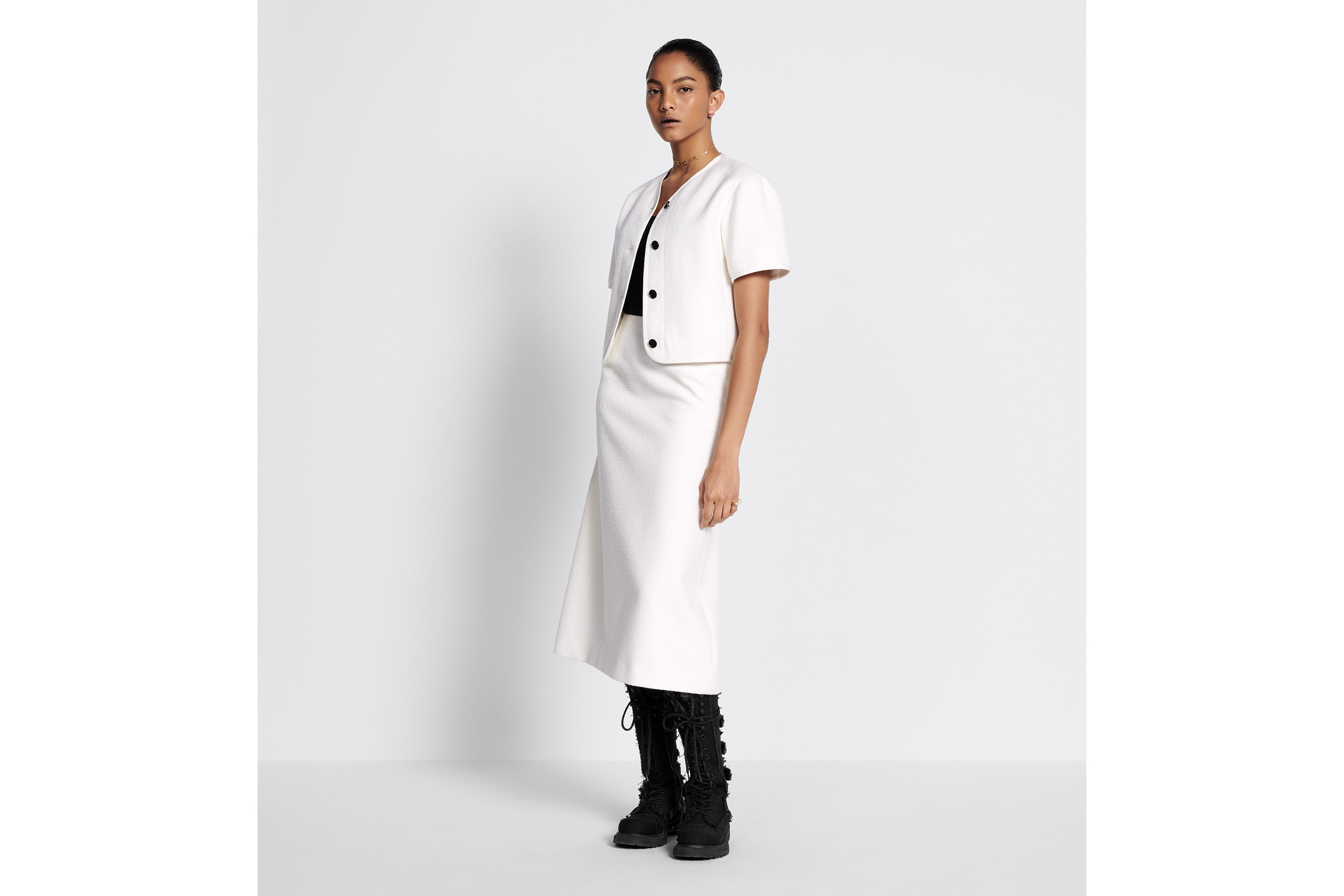 Flared Mid-Length Skirt - 3