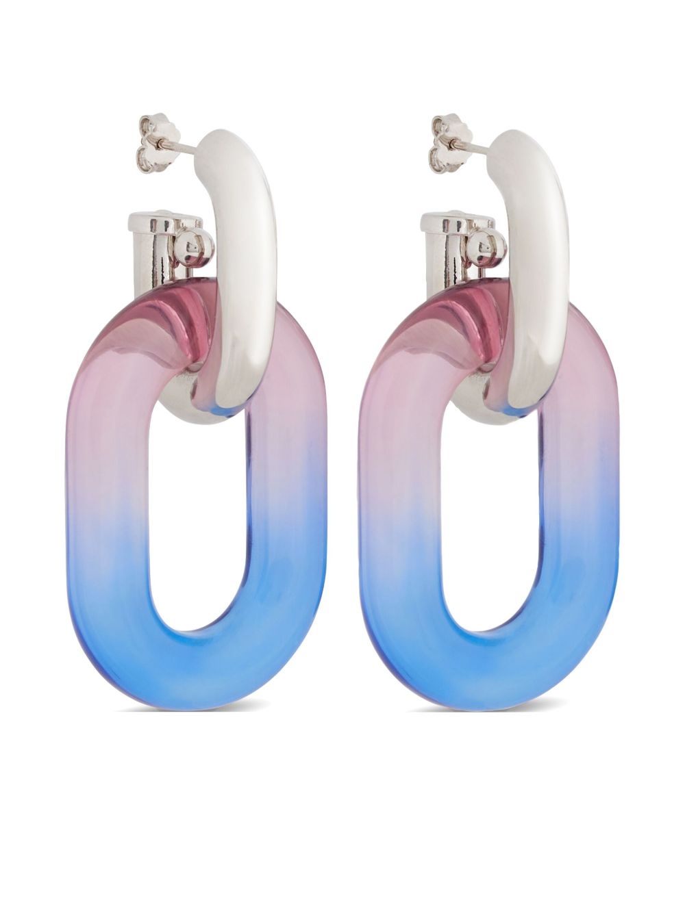 XL Link Oversized Tie-Dye earrings - 3