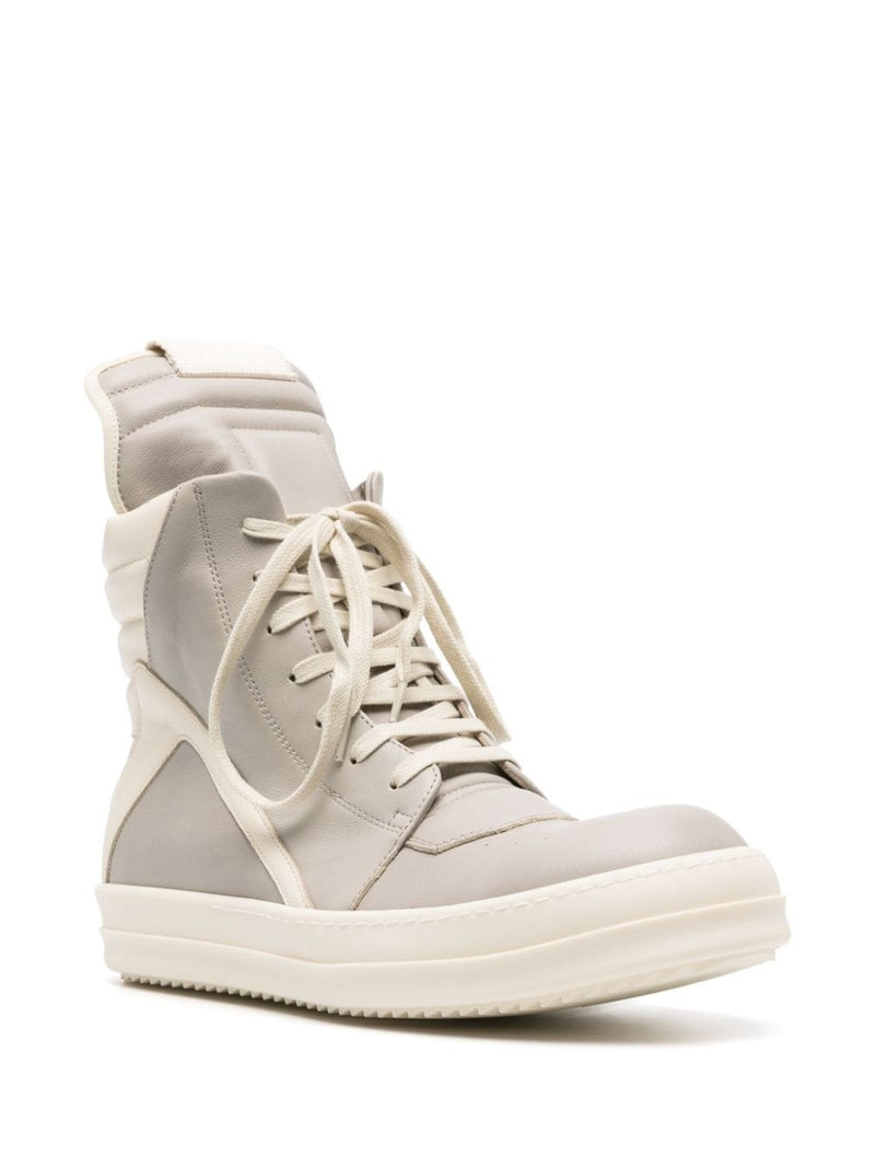 Rick Owens Geobasket high-top leather sneakers outlook