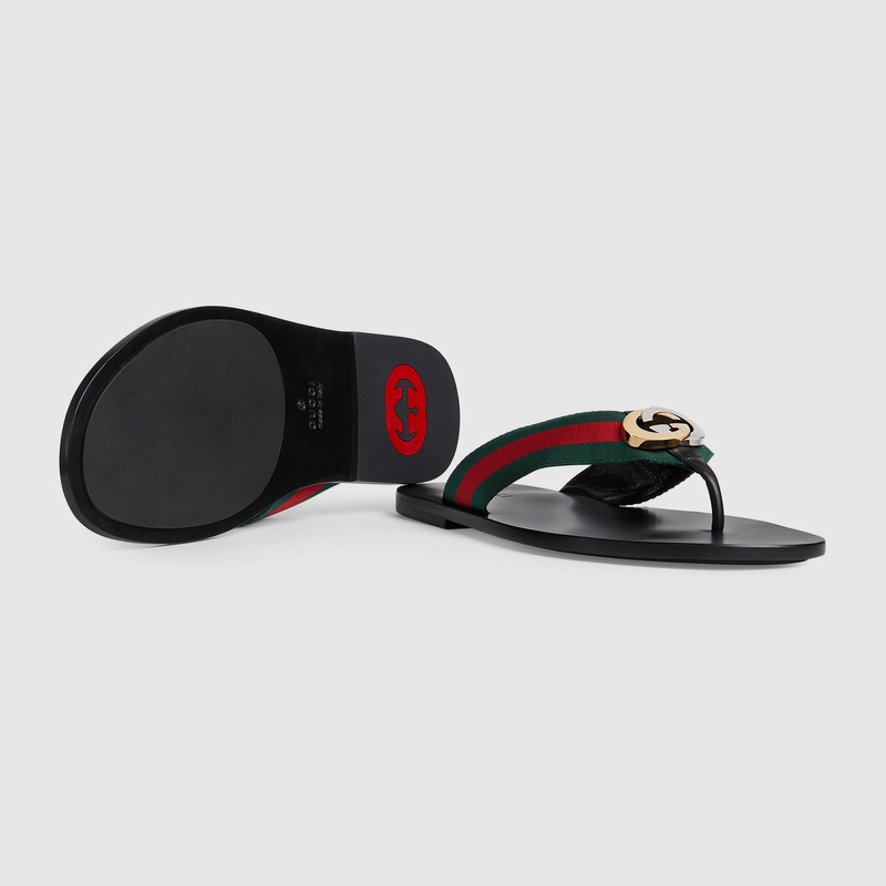 Web strap thong sandal 6
